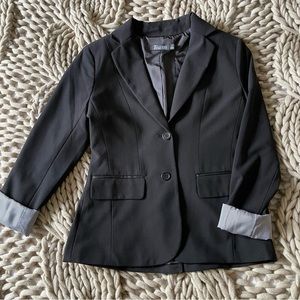 Blazer with Rolled Sleeves